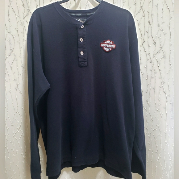 Harley Davidson long sleeve thermal sweater sz L